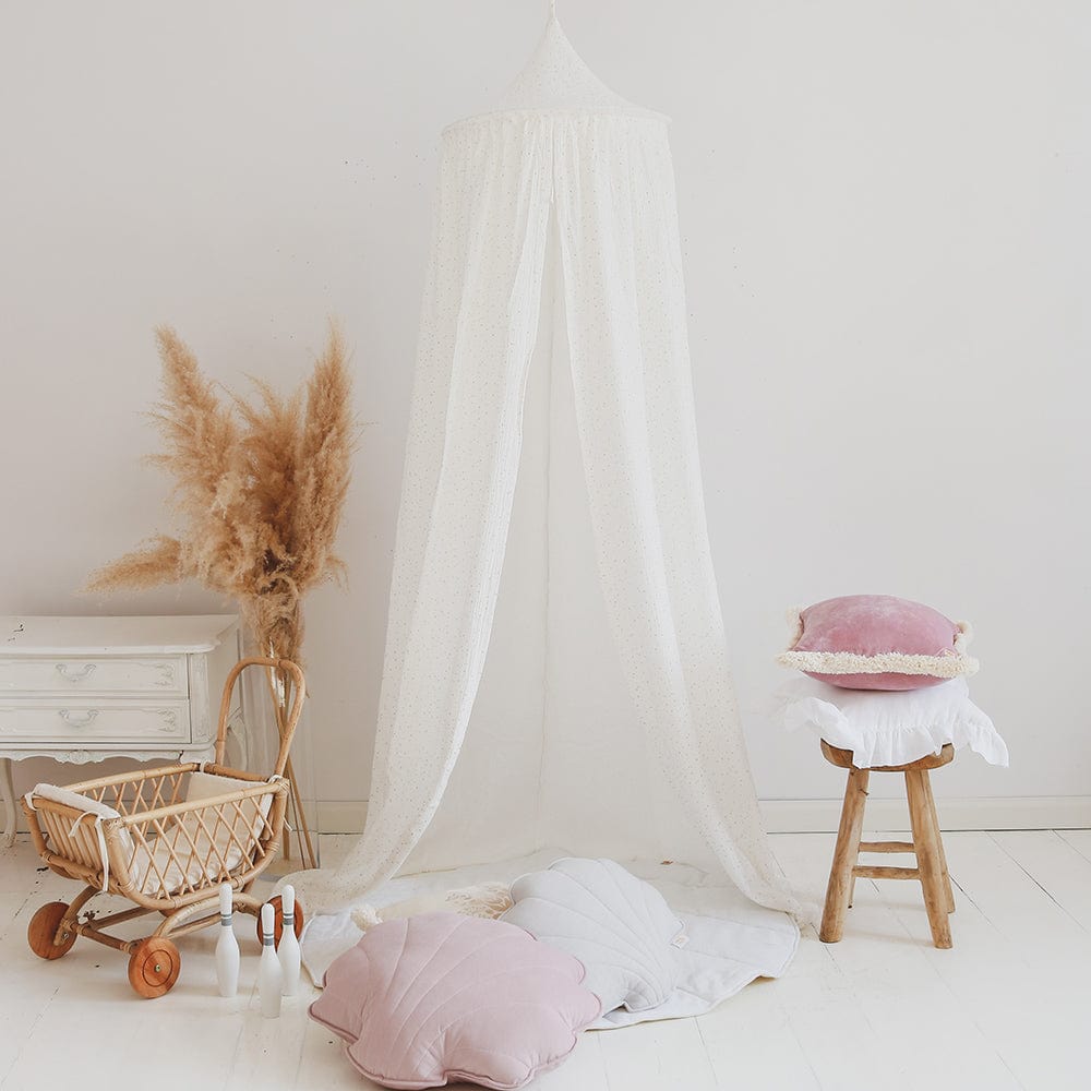 White And Gold Canopy - White, Gold - Stylemykid.com
