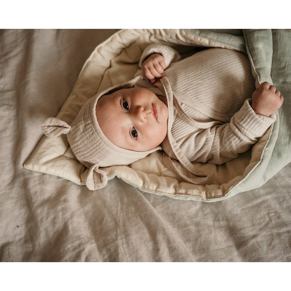 Linen Bloom Baby Horn Mint - Light Green - Stylemykid.com