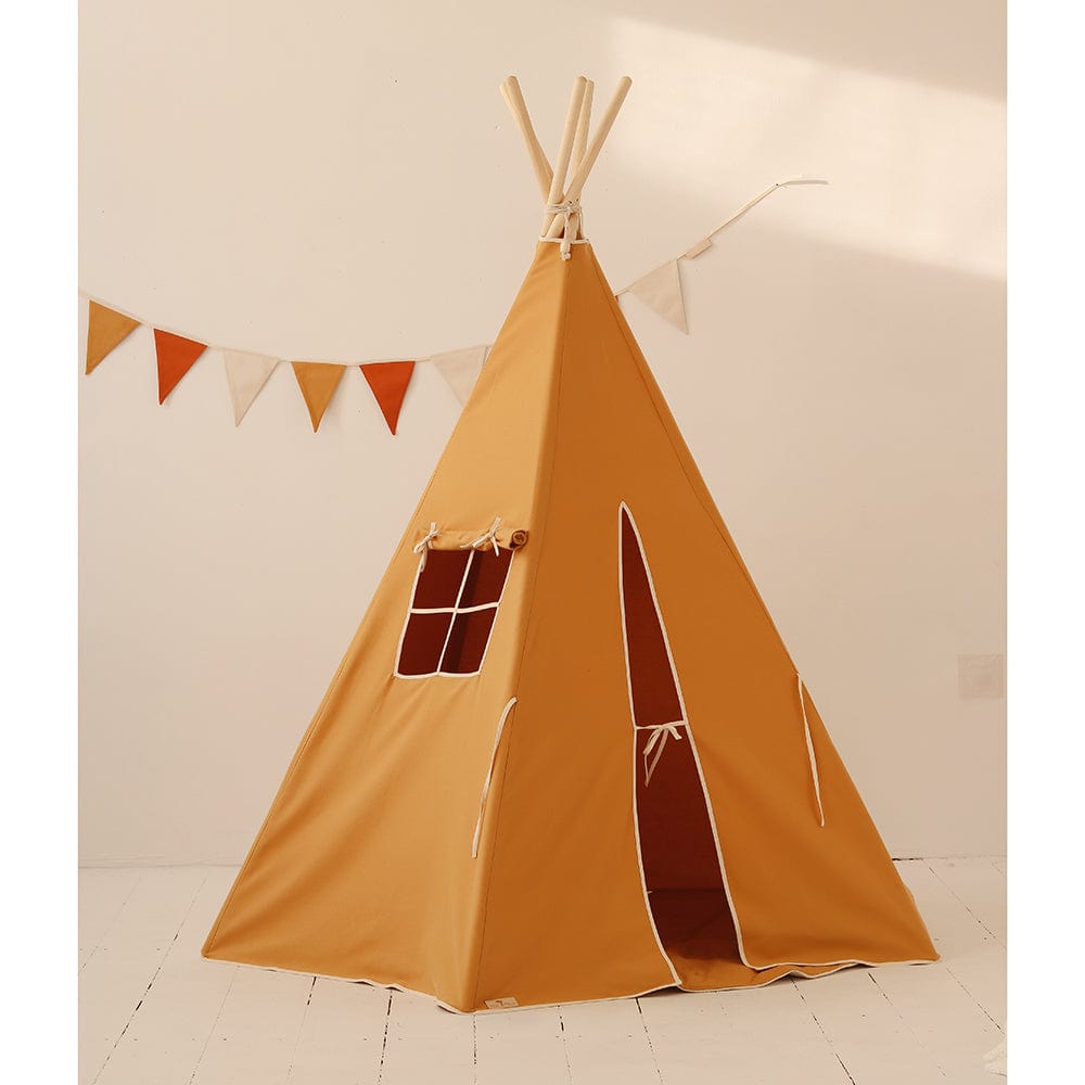 Ochre Teepee And Mat Set - Orange - Stylemykid.com