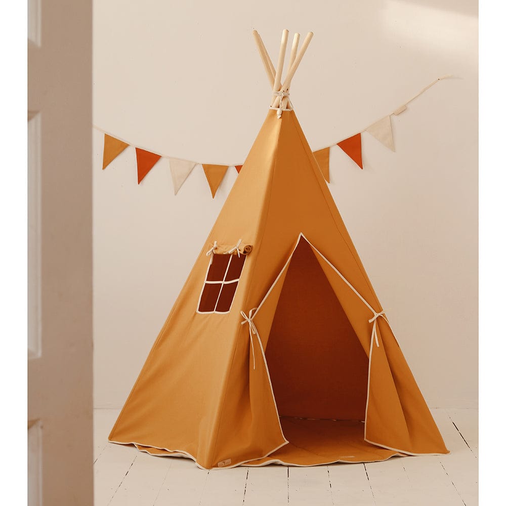 Ochre Teepee Tent - Orange - Stylemykid.com