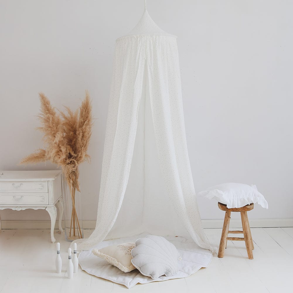 White And Gold Canopy - White, Gold - Stylemykid.com