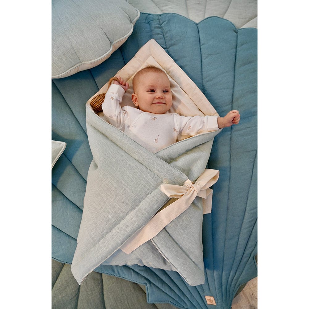 Linen Bloom Baby Horn Mint - Light Green - Stylemykid.com