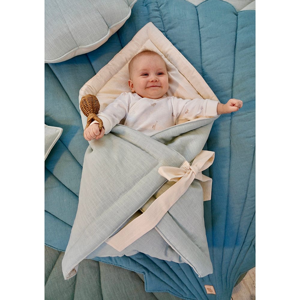 Linen Shell Baby Horn Mint - Light Green - Stylemykid.com