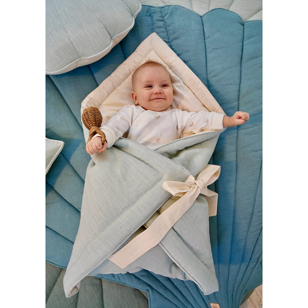 Linen Bloom Baby Horn Mint - Light Green - Stylemykid.com