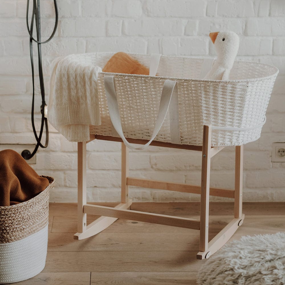 Moset basket stand - RockingBaby Stand - colorless lacquer - Stylemykid.com