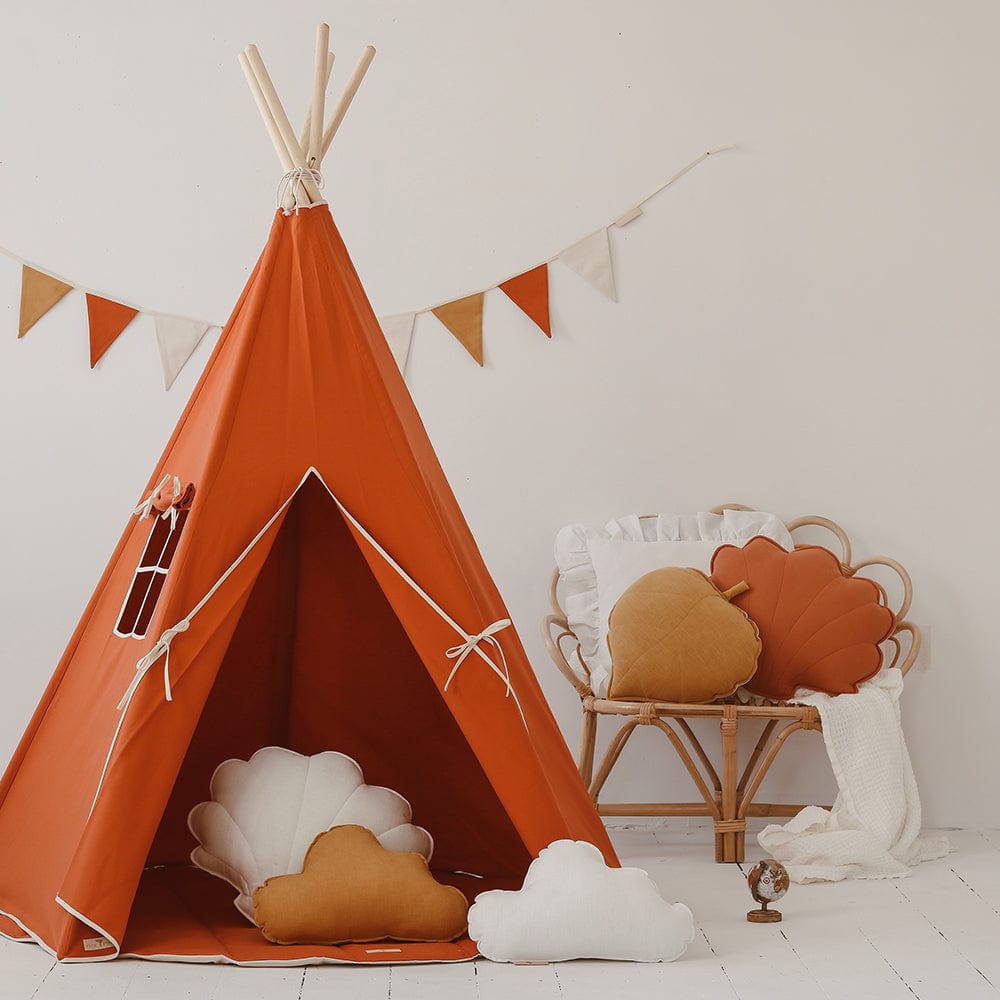 Red Fox Teepee And Mat Set - Red - Stylemykid.com