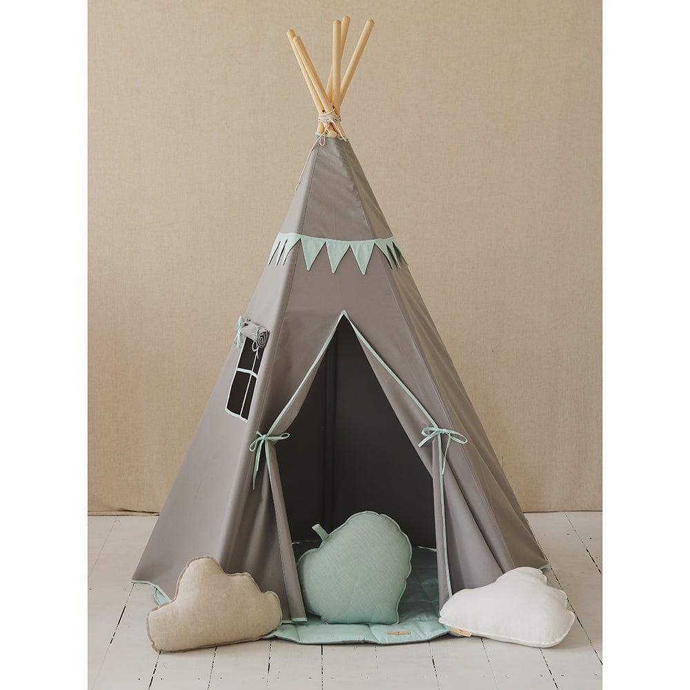 Mint Love Teepee Tent With Garland - Light Green - Stylemykid.com