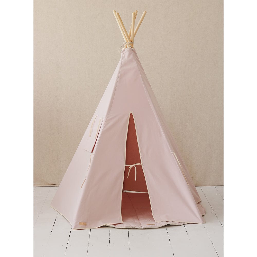 Pink And Beige Teepee And Mat Set - Pink - Stylemykid.com
