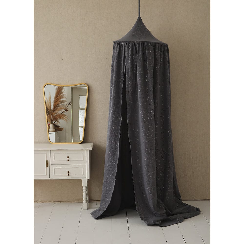 Anthracite And Gold Canopy - Dark Grey - Stylemykid.com