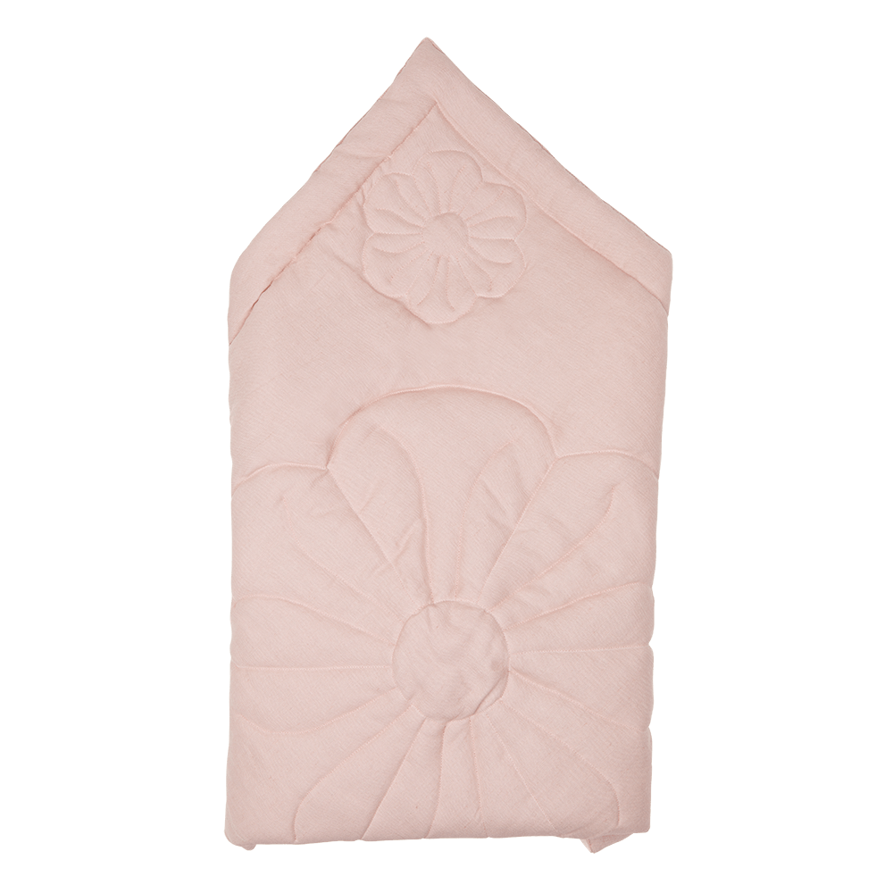 Linen Bloom Baby Horn Powder Pink - Light Pink - Stylemykid.com