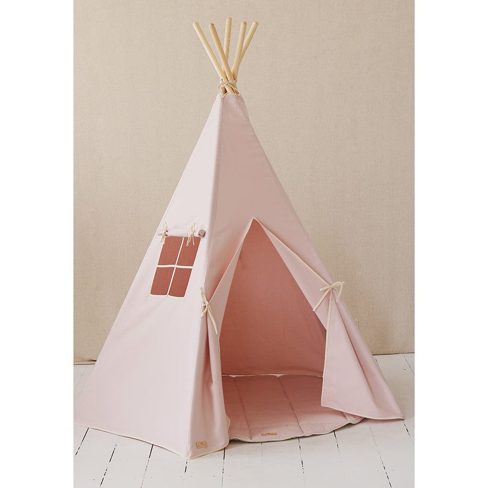 Pink And Beige Teepee And Mat Set - Pink - Stylemykid.com