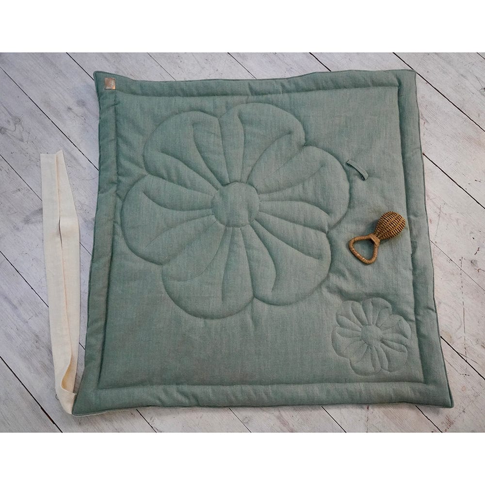 Linen Bloom Baby Horn Sage - Green - Stylemykid.com