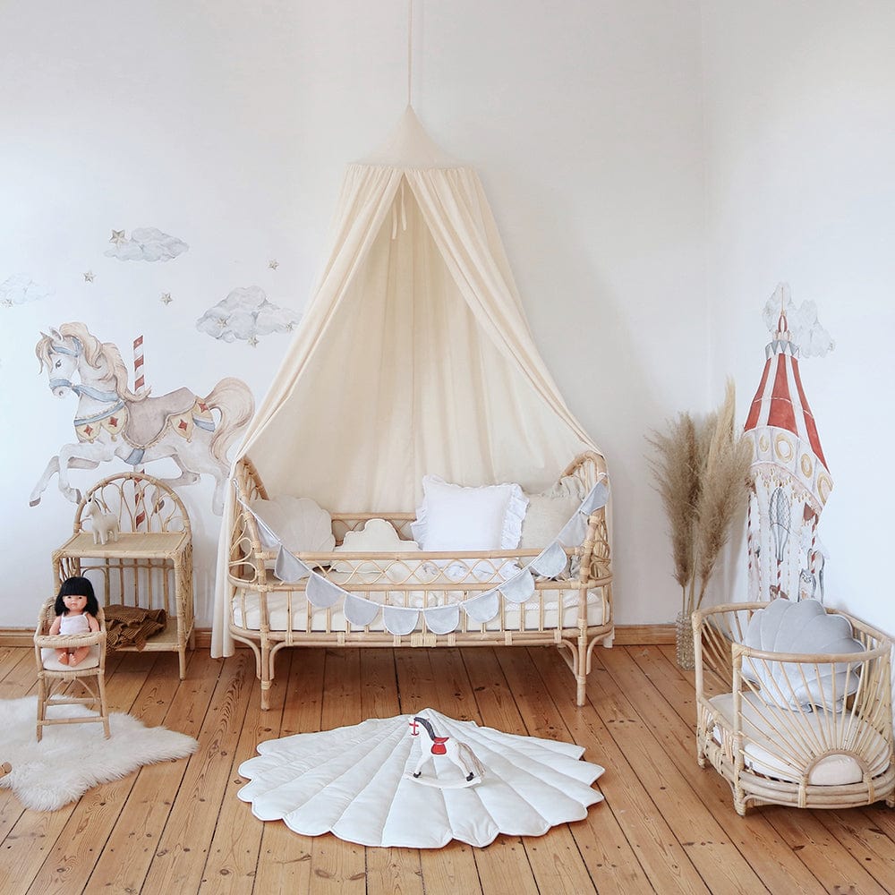 Raw Cotton Canopy - Beige - Stylemykid.com