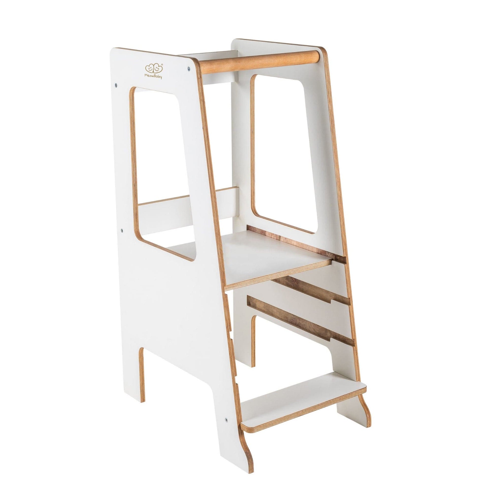 Plywood Kitchen Helper By MeowBaby - Scandi Step Stool For Kids - Stylemykid.com