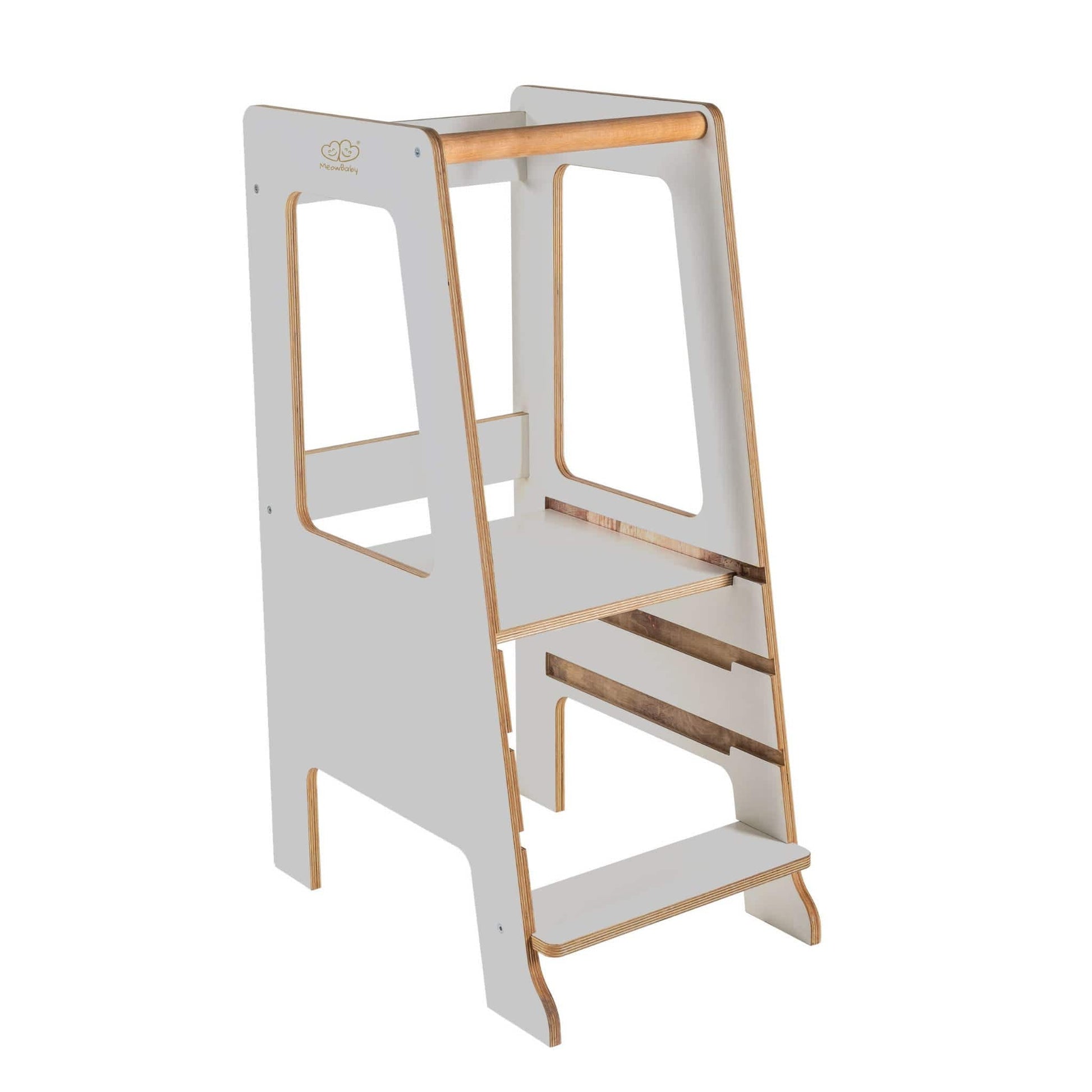 Plywood Kitchen Helper By MeowBaby - Scandi Step Stool For Kids - Stylemykid.com
