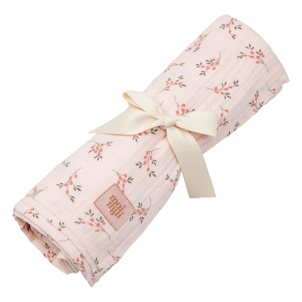 Organic Muslin Swaddle Blanket For Baby By Moi Mili - Stylemykid.com