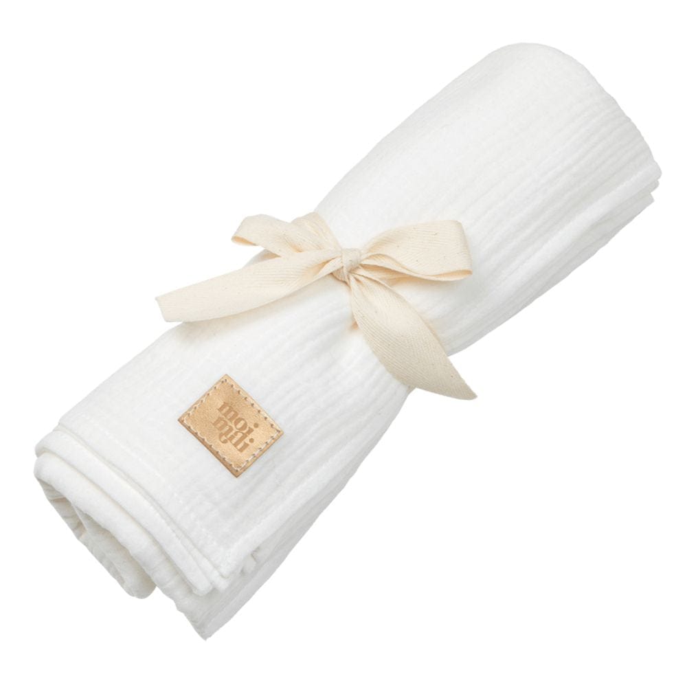 Organic Muslin Swaddle Blanket For Baby By Moi Mili - Stylemykid.com