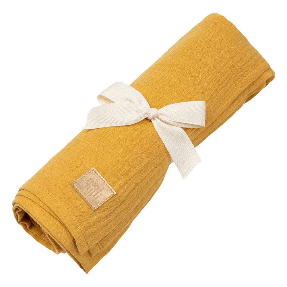 Organic Muslin Swaddle Blanket For Baby By Moi Mili - Stylemykid.com