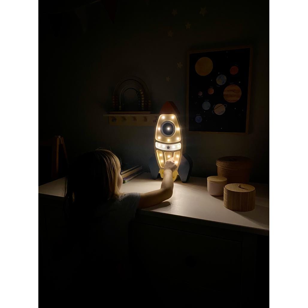 Luxury Handmade Lamp For Kids By Peekaboo - Rocket