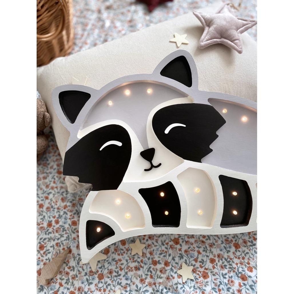 Luxury Handmade Lamp For Kids By Peekaboo - Raccoon