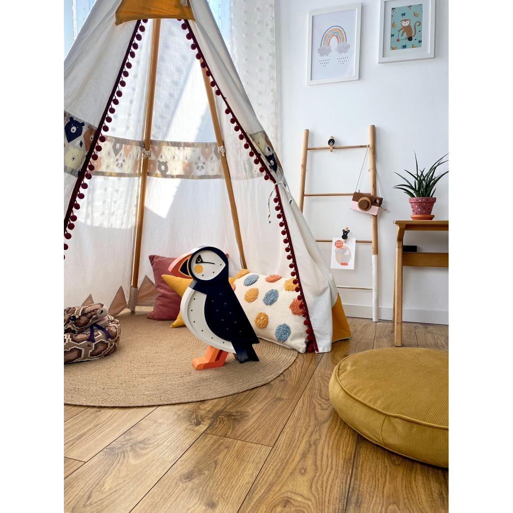 Luxury Handmade Lamp For Kids By Peekaboo - Puffin
