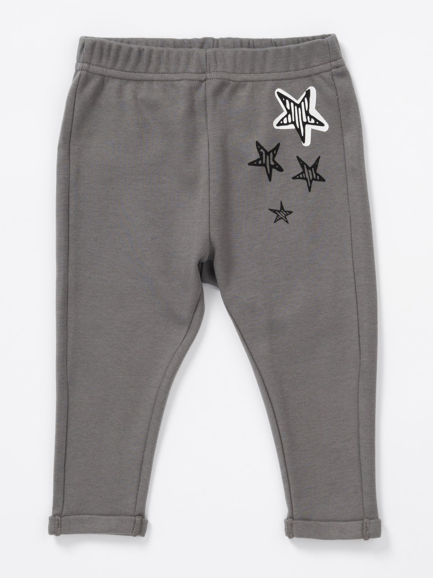 Artie - Kids Grey Leggings with Star Design 6 to 24 Months - Stylemykid.com