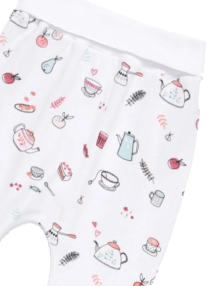 Artie - White Tea and Cakes Printed Baby Bottoms - Tea Time! 0 to 12 months - Stylemykid.com