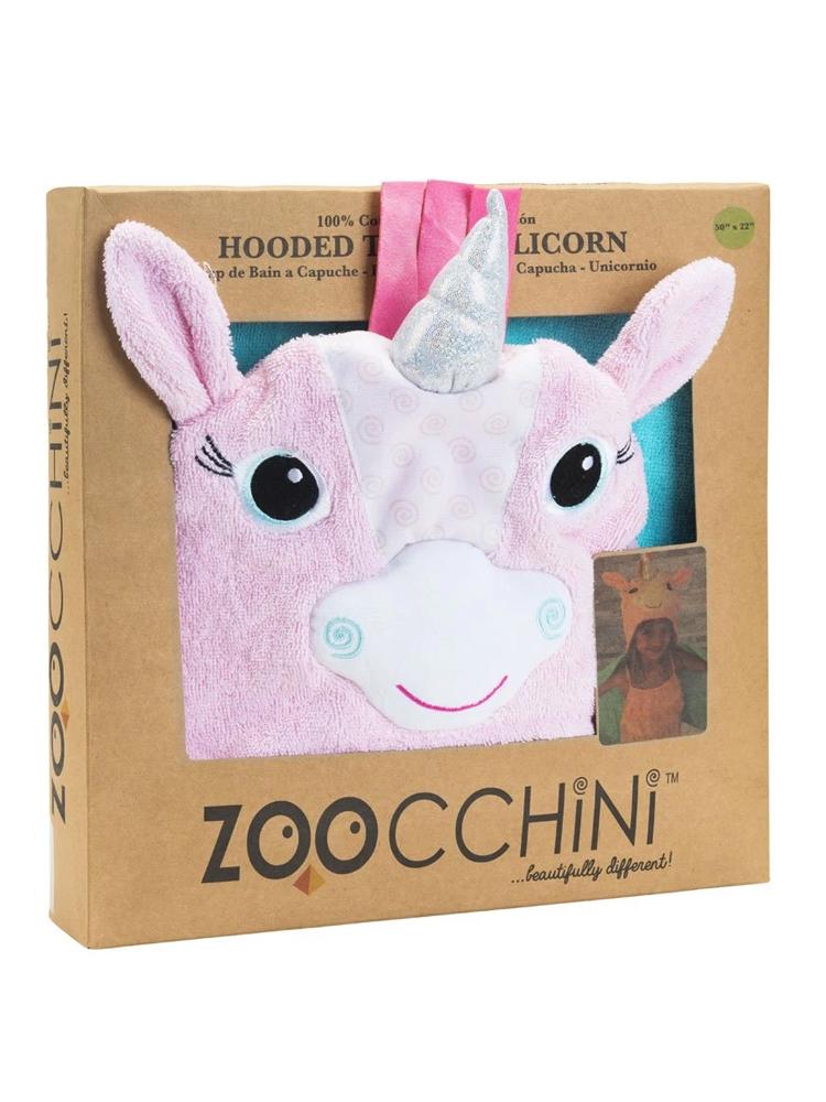 Zoocchini - Animal Cotton Kids Hooded Towel - Allie the Alicorn - 2 Years Upwards - Stylemykid.com