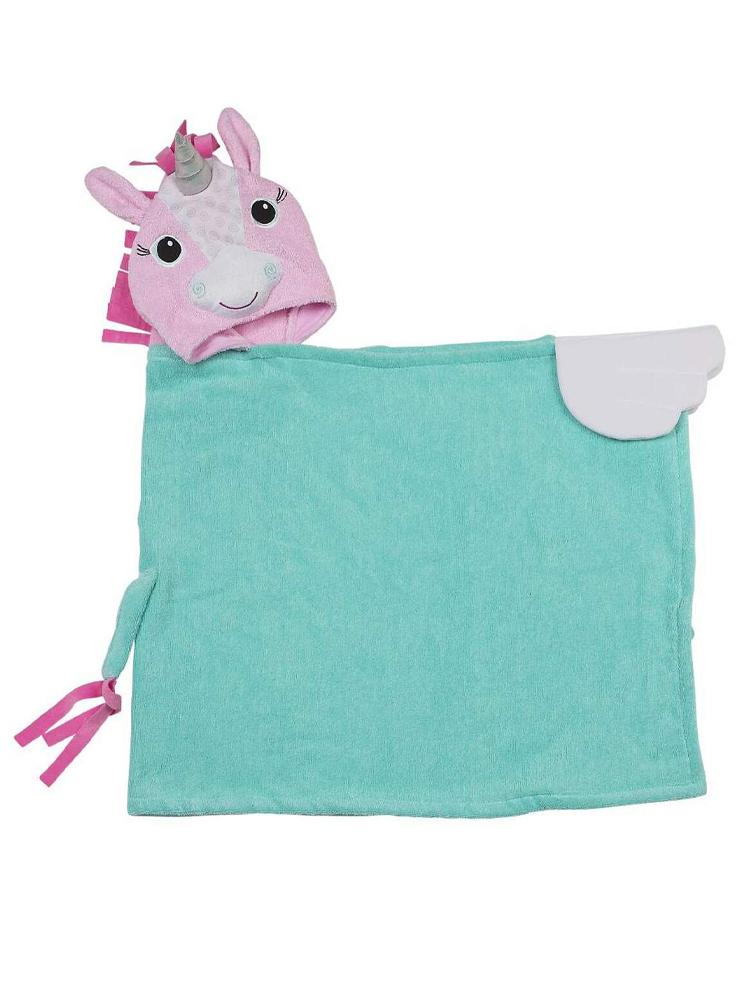 Zoocchini - Animal Cotton Kids Hooded Towel - Allie the Alicorn - 2 Years Upwards - Stylemykid.com