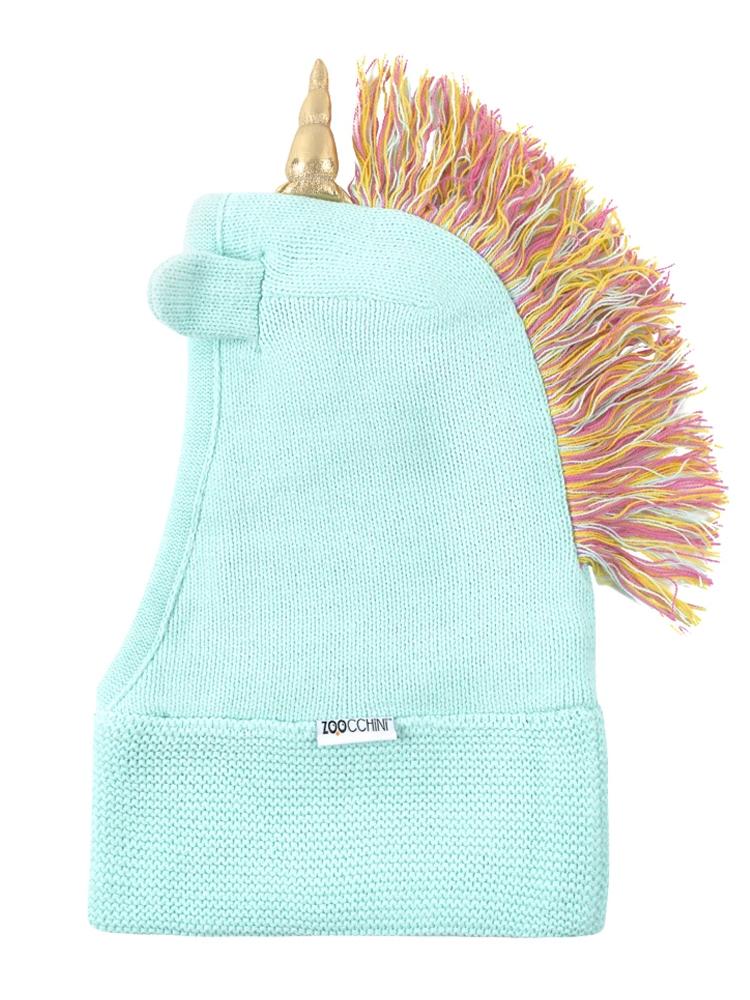 Zoocchini - Baby and Kids Knit Balaclava Hat - Allie The Unicorn Alicorn 12 to 24 months - Stylemykid.com