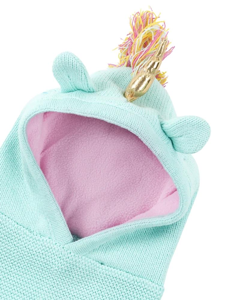 Zoocchini - Baby and Kids Knit Balaclava Hat - Allie The Unicorn Alicorn 12 to 24 months - Stylemykid.com