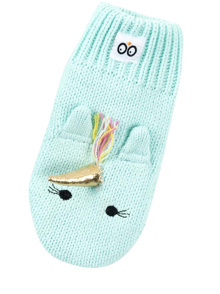 Zoocchini - Kids Knit Mittens - Allie The Unicorn Alicorn - Stylemykid.com