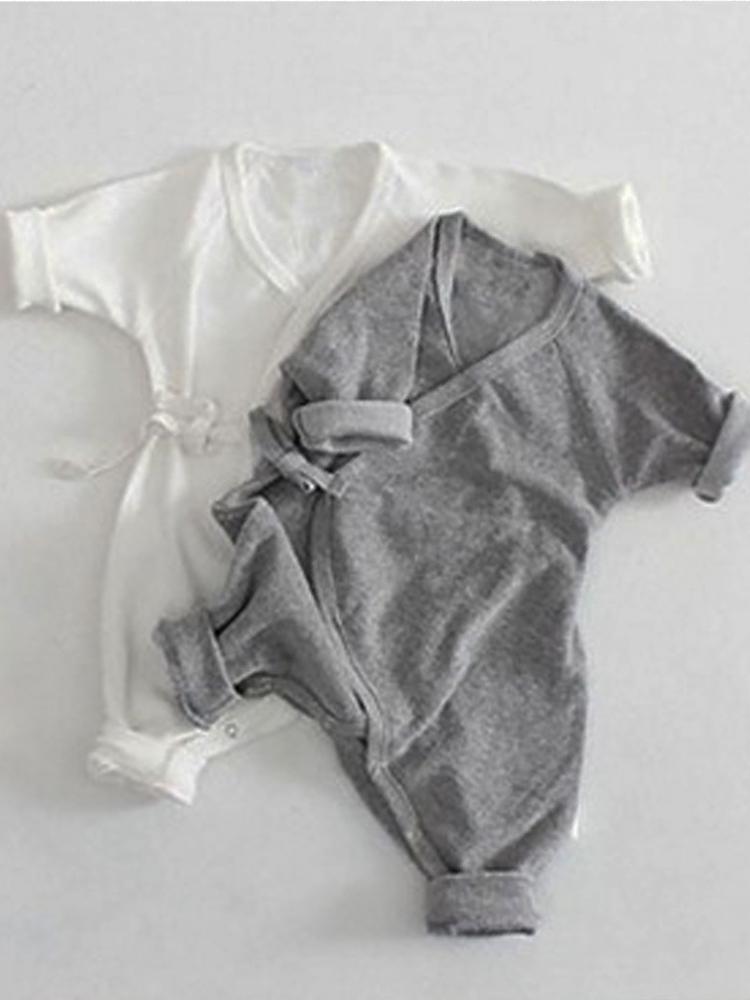 Baby & Toddler Tie-Wrap Sleepsuit with Angel Wings Detail - Grey 9 to 24 months - Stylemykid.com