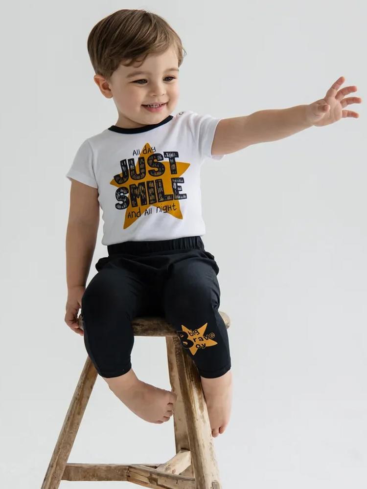 Artie - Big Brave Boy Baby and Boy Black Legging Bottoms - Stylemykid.com