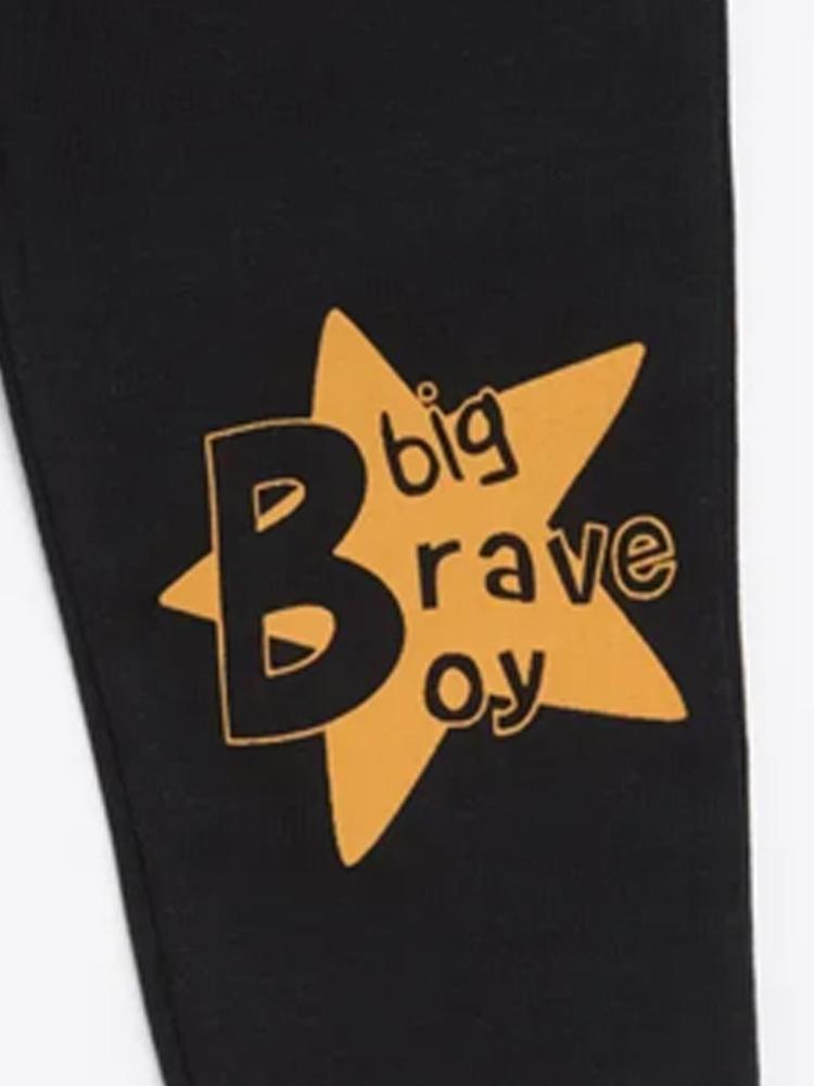 Artie - Big Brave Boy Baby and Boy Black Legging Bottoms - Stylemykid.com
