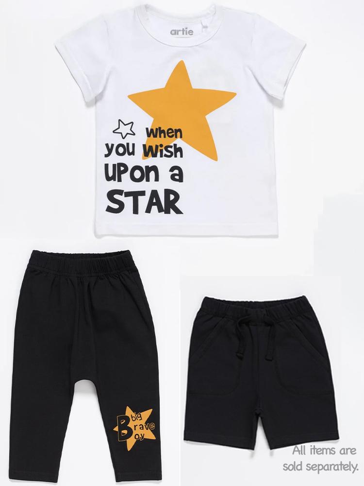 Artie - Black French Terry Shorts - Baby and Little Kids - Stylemykid.com