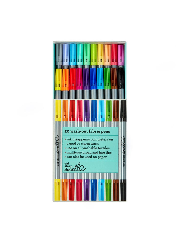 eatsleepdoodle - Artist Set 20 Wash Out Double Ended Colouring Pens - Stylemykid.com