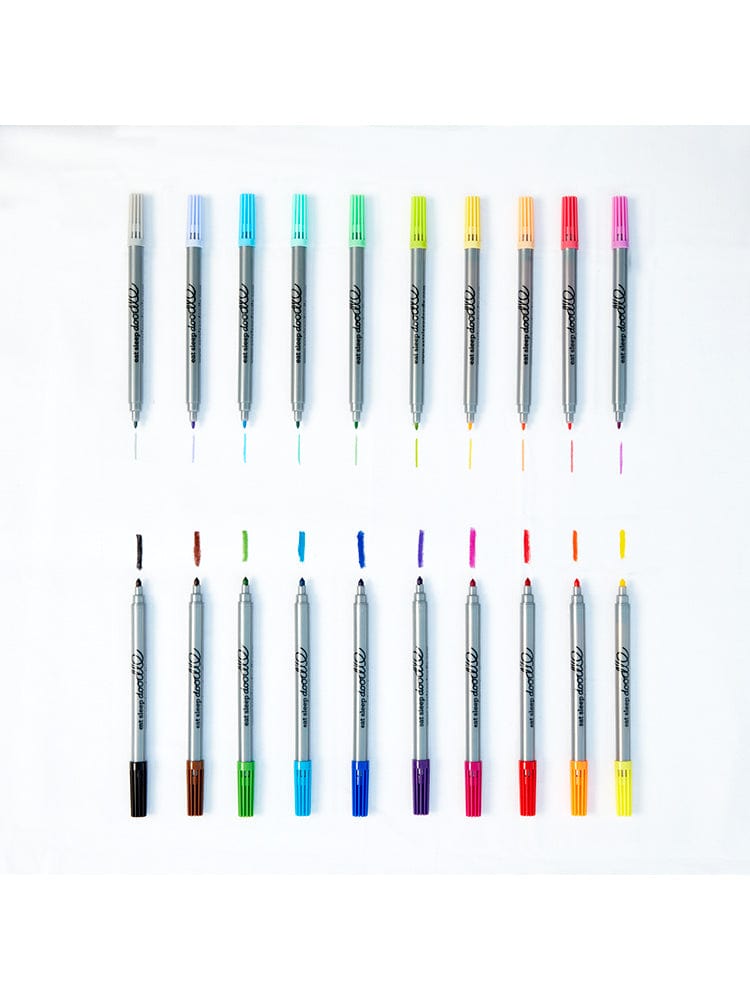 eatsleepdoodle - Artist Set 20 Wash Out Double Ended Colouring Pens - Stylemykid.com