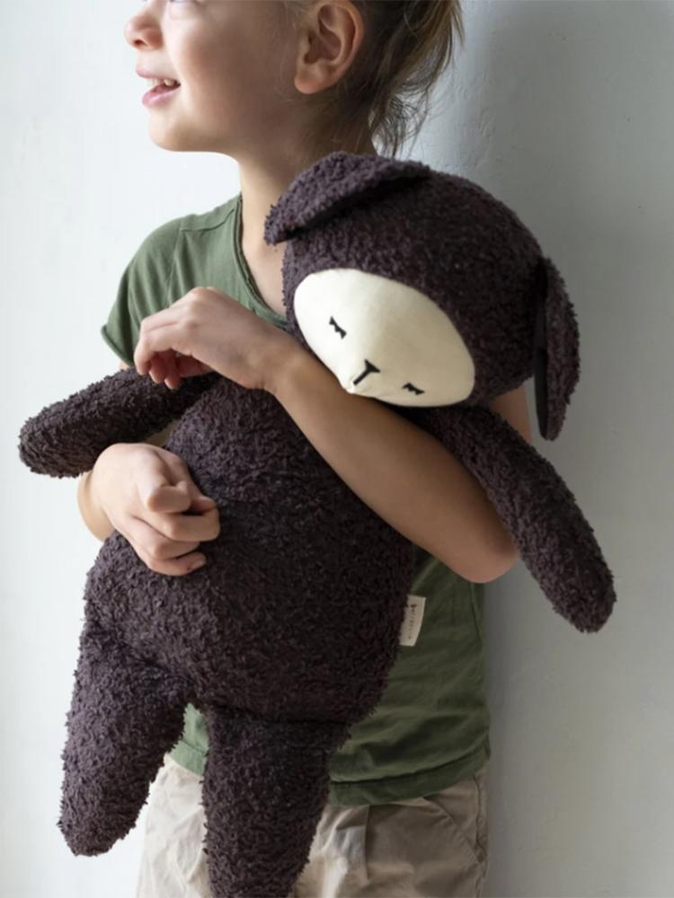 Fabelab - Big Buddy - Extra Large Huggable Organic Black Sheep Soft Toy - Stylemykid.com