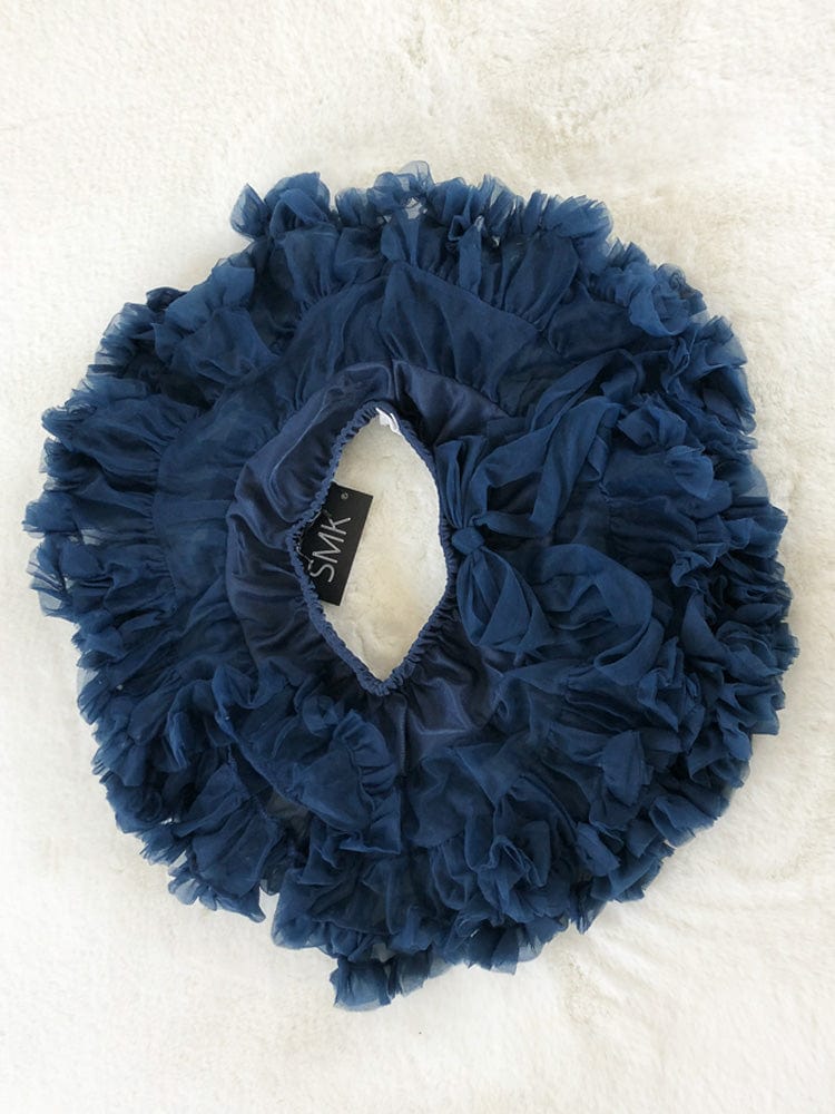 Layered Tutu Party Skirt with Bow Detail - Dark Blue 0 to 5 years - Stylemykid.com