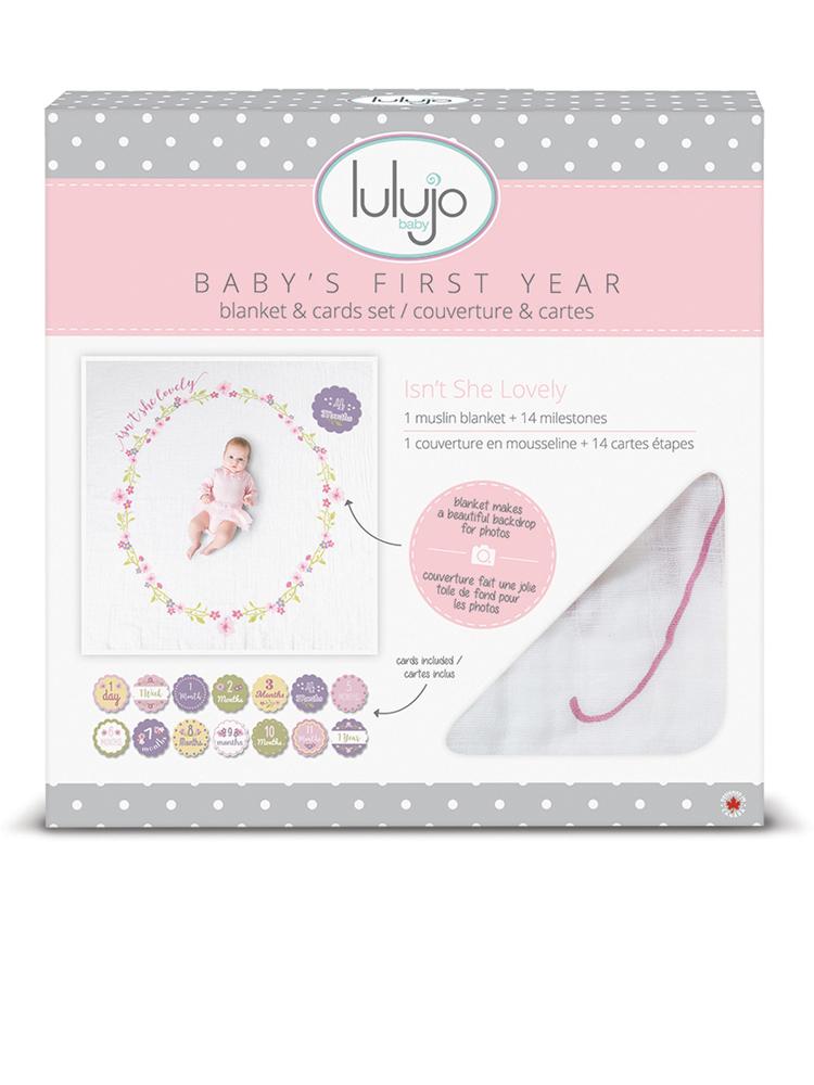 Swaddle And Cards First Year For Baby By Lulujo Isn't She Lovely