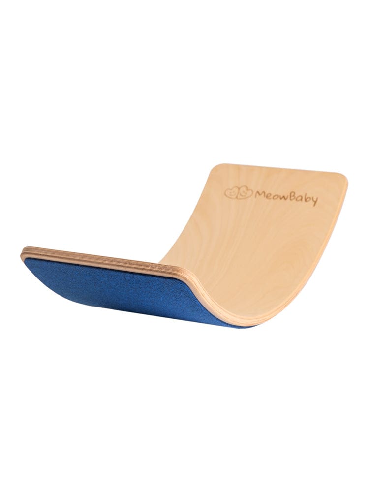 MeowBaby - Wooden Balance Board with Blue Felt Backing (UK & EU Delivery Only) - Stylemykid.com