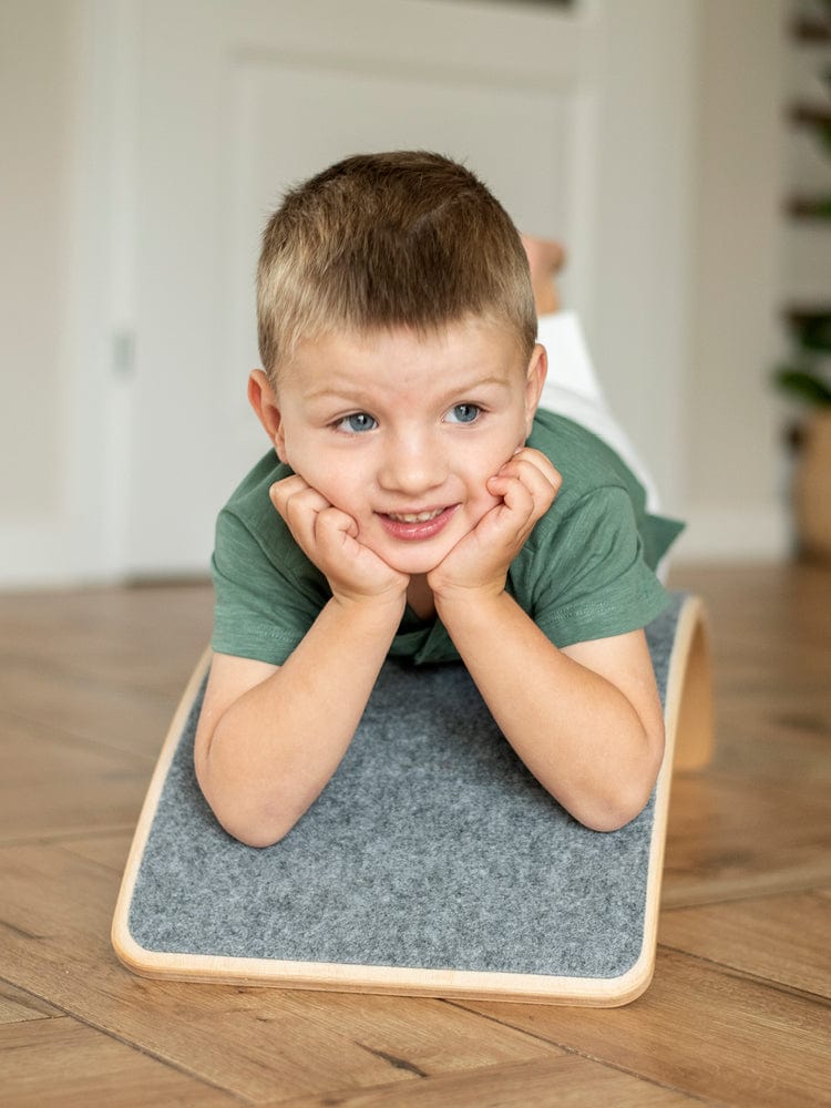 MeowBaby - Wooden Balance Board with Blue Felt Backing (UK & EU Delivery Only) - Stylemykid.com