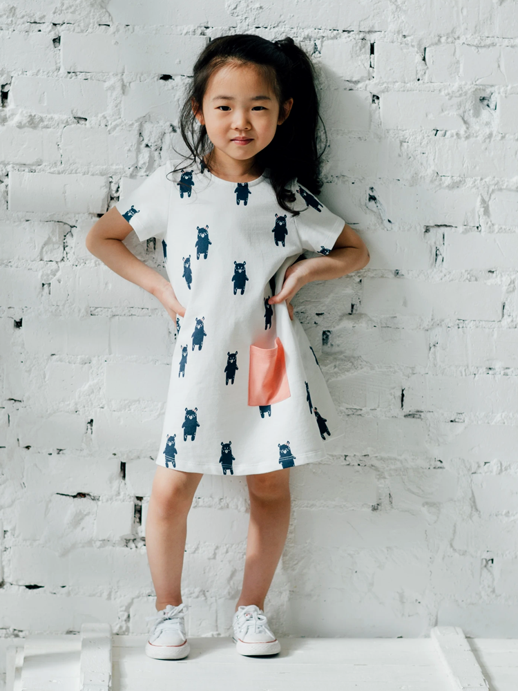 Girls white tunic dress deals