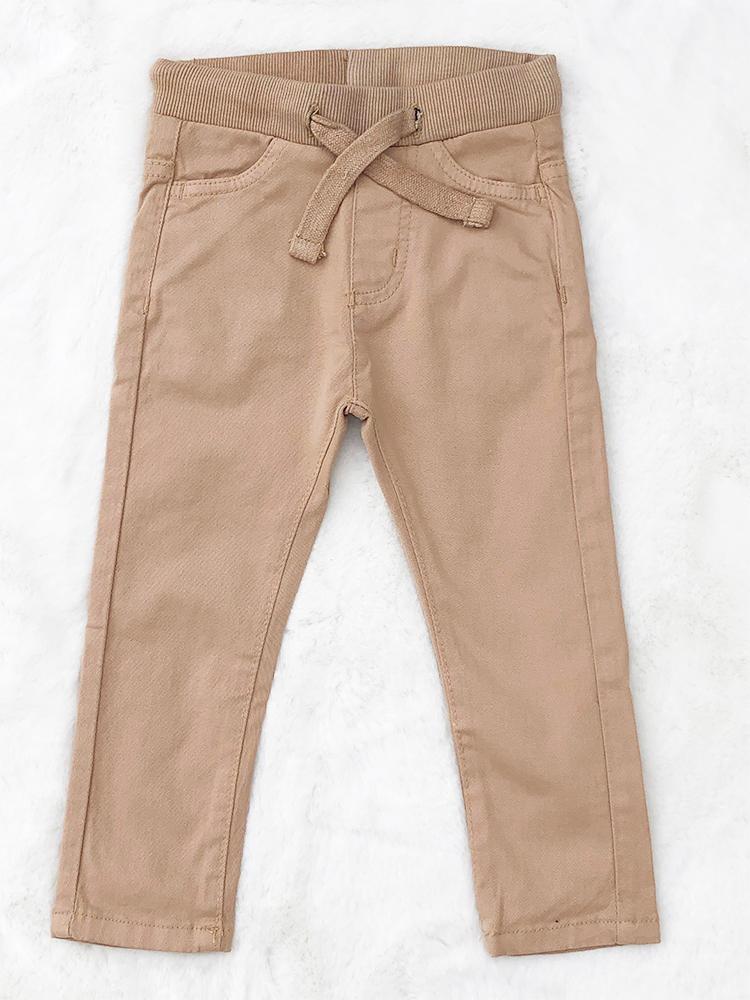 Babybol - Kids Beige Soft Jeans - Pull Up Style for 1 - 6 Years - Stylemykid.com