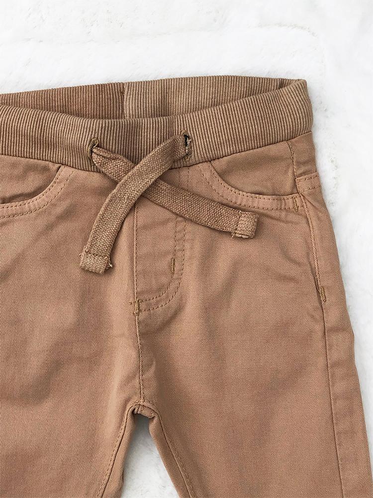 Babybol - Kids Beige Soft Jeans - Pull Up Style for 1 - 6 Years - Stylemykid.com