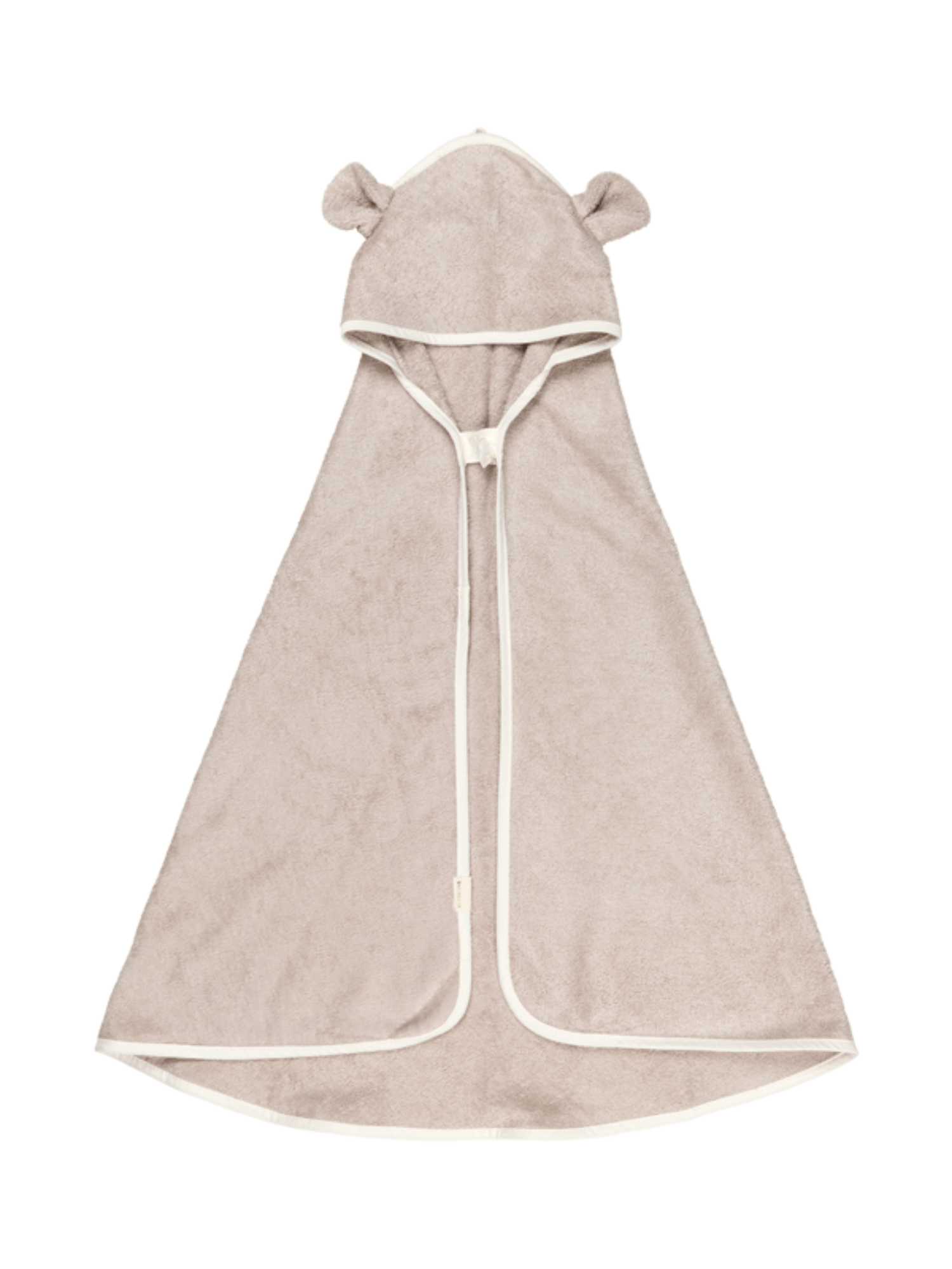 Bear Bamboo Hooded Towel For Kids By Fabelab Beige