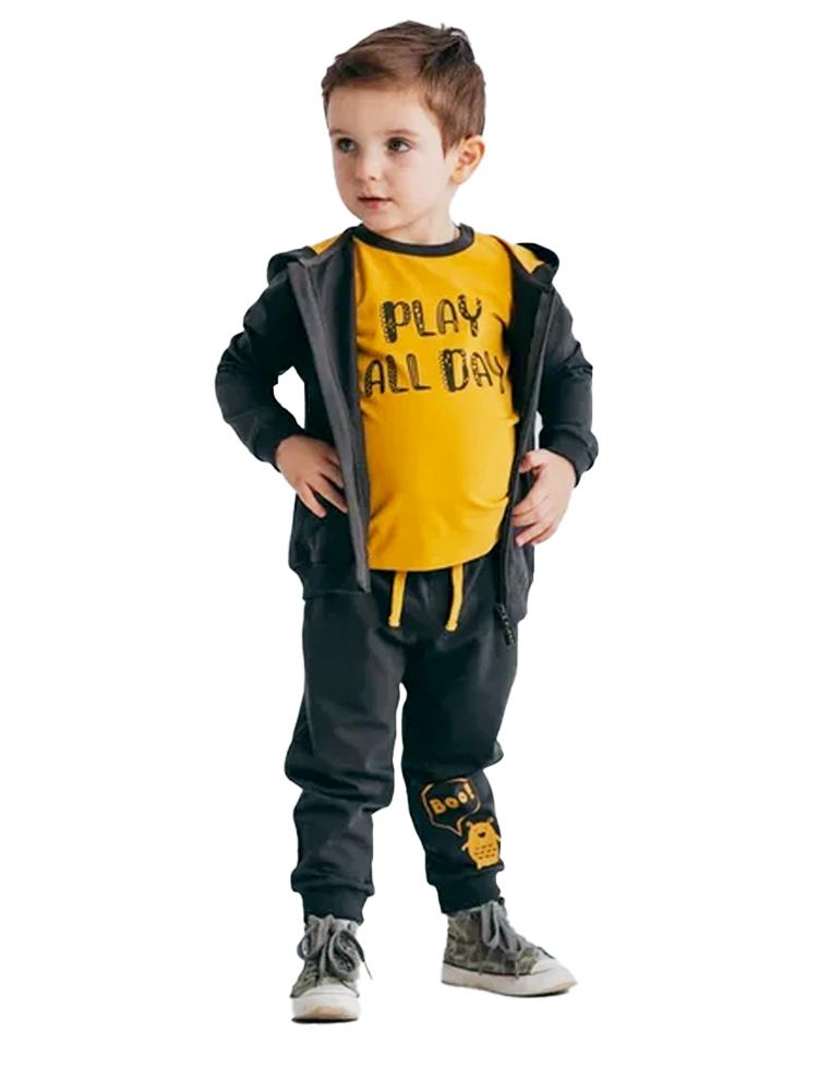 Artie - Play All Day - Mustard T-Shirt - Stylemykid.com