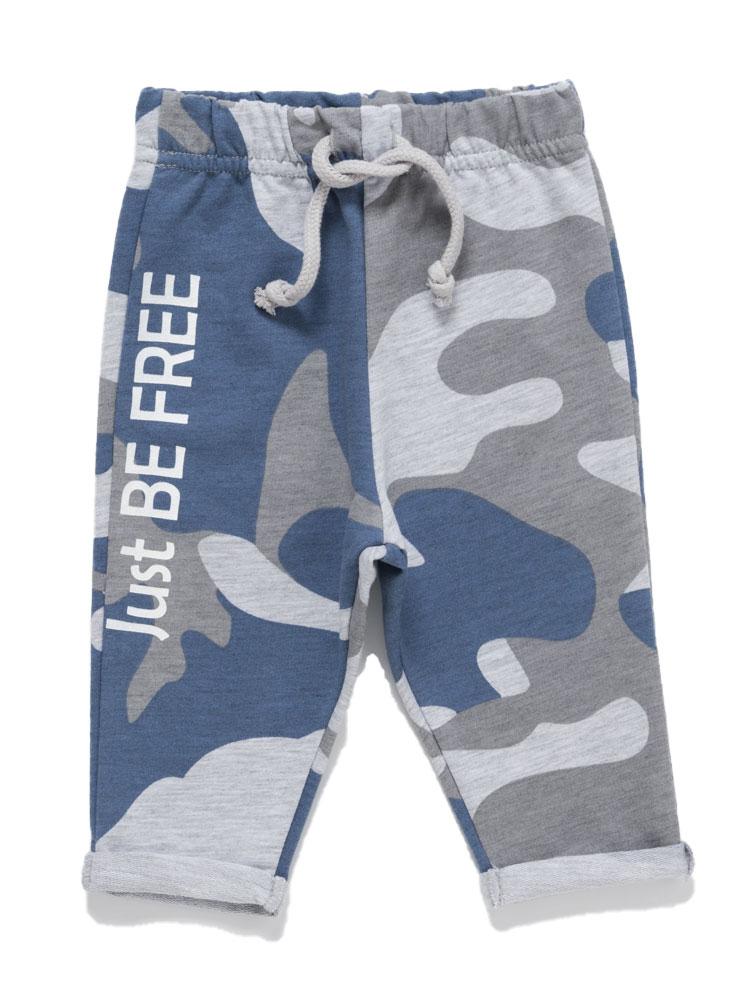 Artie - Camouflage French Terry Joggers in Blue & Grey 3-6M and 9-12M - Stylemykid.com