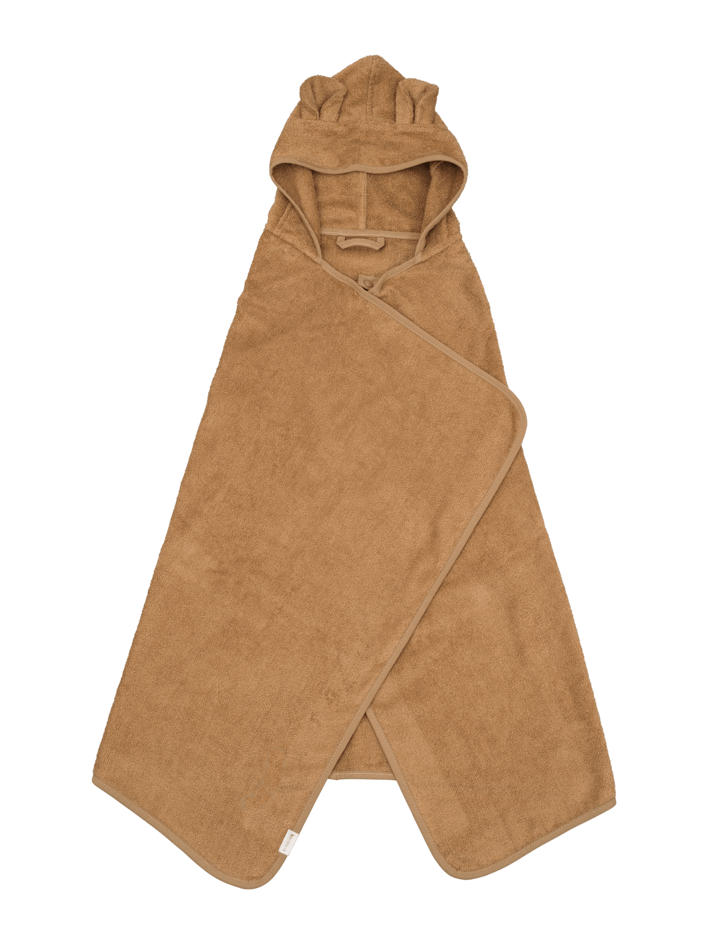 Bear Bamboo Hooded Towel For Kids By Fabelab Caramel